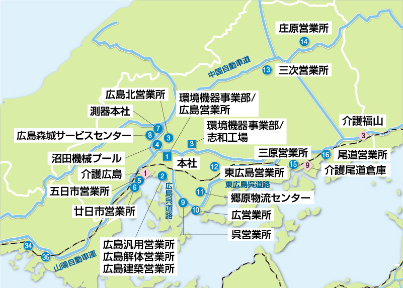 広島エリアマップ
