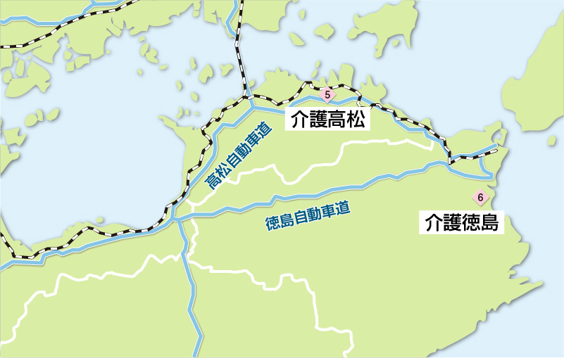 四国エリアマップ